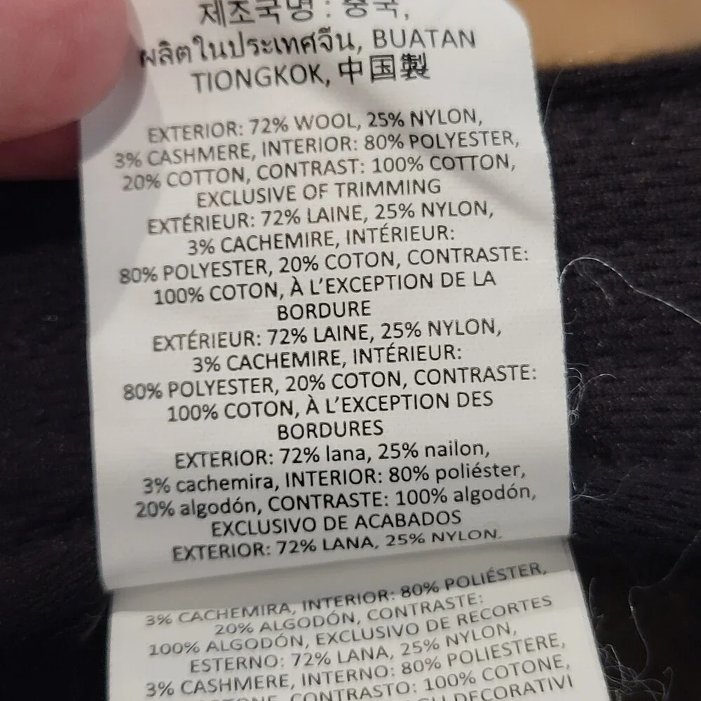Alo Hat Cap Brown Strap Back Wool Nylon Cashmere Blend One Size District